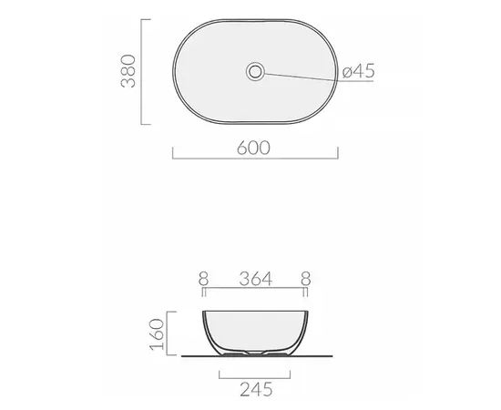 Washbasin stand GALASSIA Dream white 60x38 cm