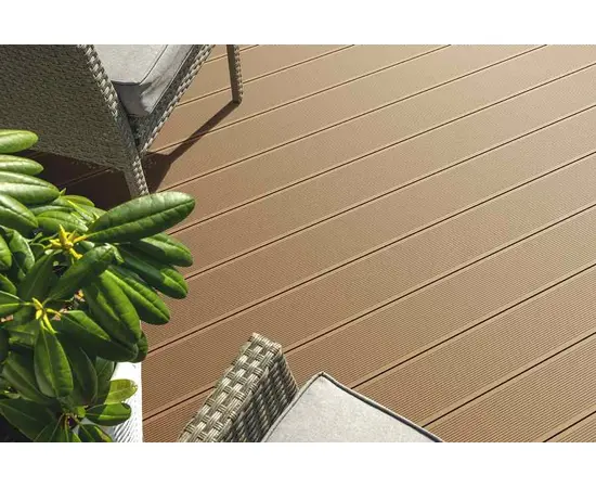 Доска террасная BERGDECK Wild Teak Brushed 1шт=0,36м² 2400X150X25 мм