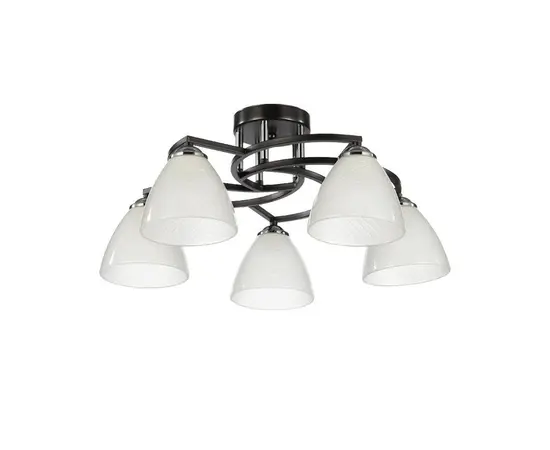 Chandelier Bella Mita E27 5 70219-5 BK+CR black chrome