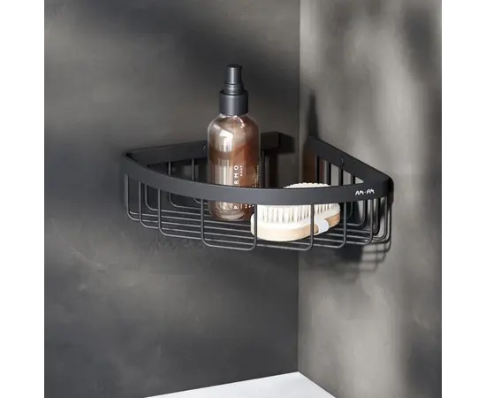 Corner shower shelf AM.PM Sense L Black Matt A7452122