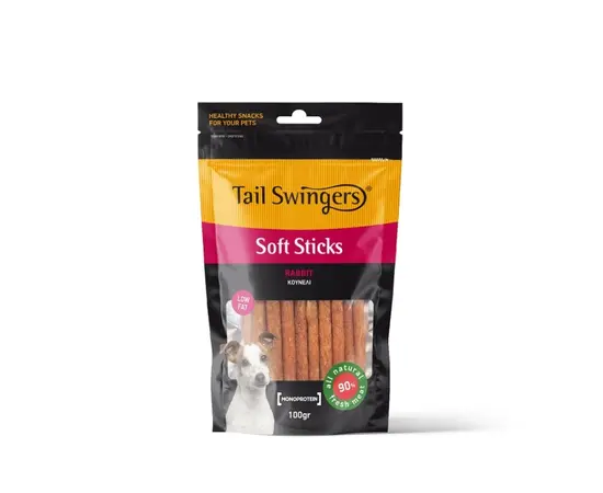 Dog treat Pet Interest Tailswingers Soft Sticks with rabbit 100 g