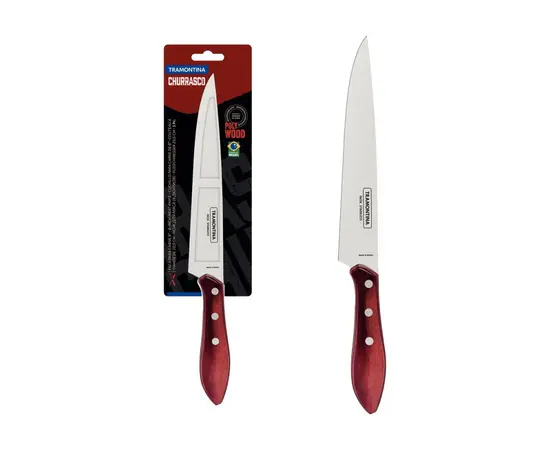Knife for meat TRAMONTINA with red handle