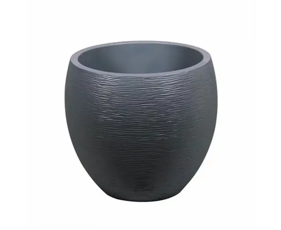 Горшок пластиковый EDA Plastiques POT EGG GRAPHIT DIAM 50x45см 46л