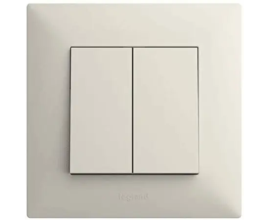 Switch pass-through without frame LEGRAND 2 key Ivory