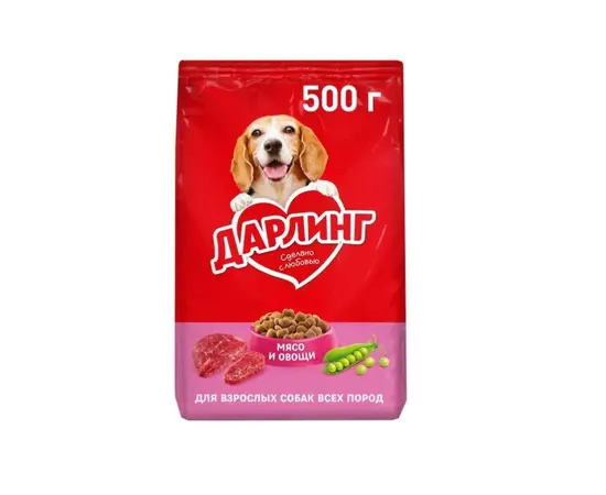 Dry dog food Darling beef and vegetables 500g