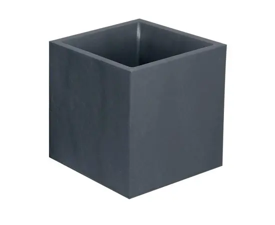 Пластиковый горшок EDA Plastiques POT CARRE VOLCANIA DECOR PIERRE 39,5x39,5x43,5см 31л