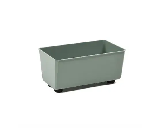Flower pot Lamela SAGA 375x170 recycled box - grey-green 6L
