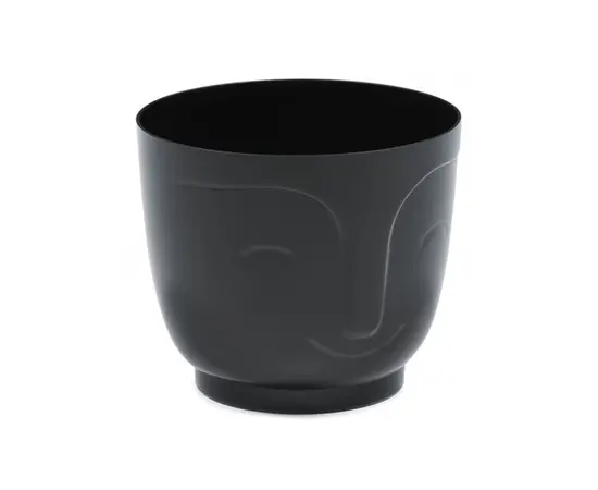 Flower pot Lamela ATENA 165 cover - black 2,2L