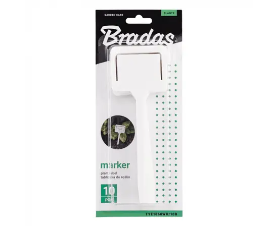 Plant marker white Bradas 18x6 cm 10 pcs