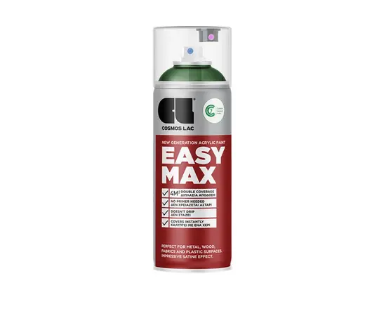 Lac-spray paint Cosmos Lac EASY MAX RAL 6001 dark green 400 мл