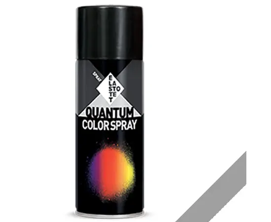 სპრეი საღებავი ცეცხლმეგაძლე Elastotet QUANTUM COLOR SPRAY HI TEMP SILVER 400ml