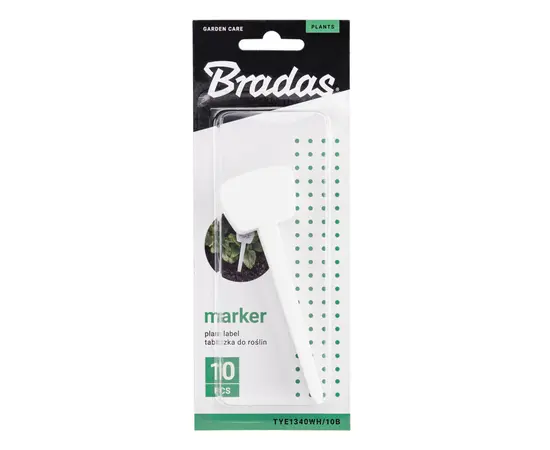 Plant marker white Bradas 13x4 cm 10 pcs