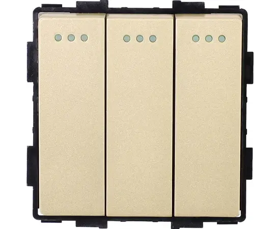 Switch Socket Style 3 3G-2W gold