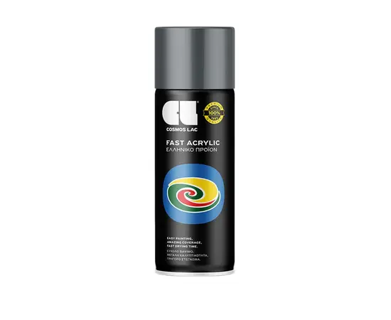 Lac-spray paint Cosmos Lac FAST ACRYLIC RAL7011 iron gray 400 ml