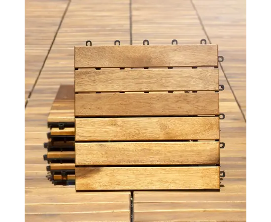 Terrace floor OT01/6 30x30x2.4 cm acacia