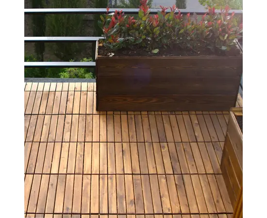 Terrace floor OT01/6 30x30x2.4 cm acacia