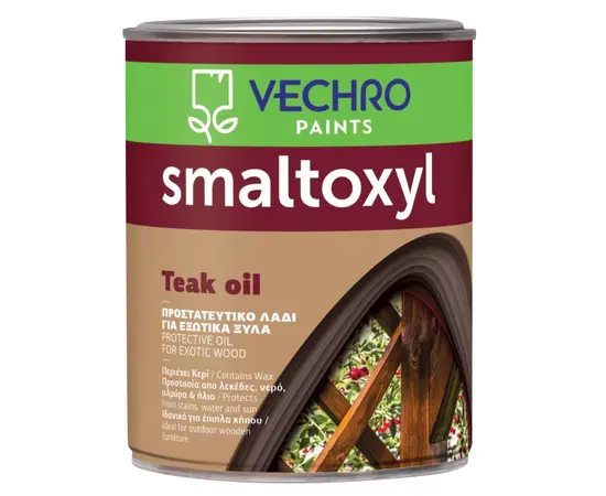 ზეთი ხის ზედაპირისთვის Vechro Smaltoxyl Teak Oil 750 მლ