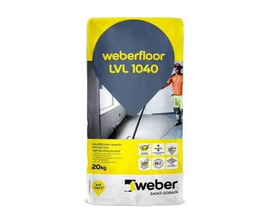 დასასხმელი იატაკი Weber floor LVL 1040 20 კგ