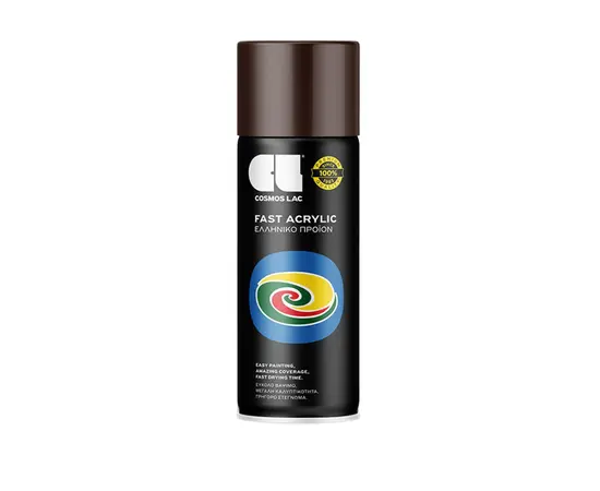 Lac-spray paint Cosmos Lac FAST ACRYLIC RAL8017 choclate brown 400 ml