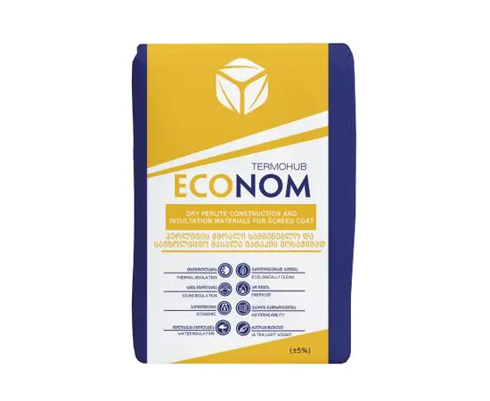 მოსაჭიმი იატაკი პერლიტის Termohub Econom 9 კგ