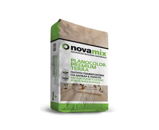 მიკროცემენტი Novamix PLANOCOLOR PREMIUM TERRA 20 კგ