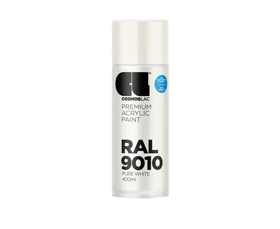 Lac-spray paint Cosmos Lac COSMOS RAL 9010 matte white 400 ml