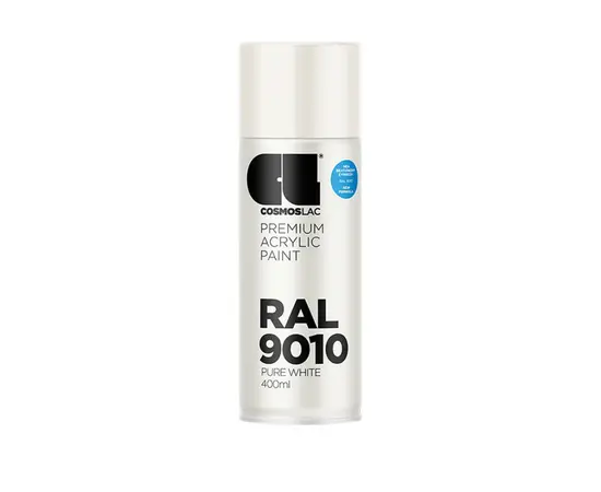 Lac-spray paint Cosmos Lac COSMOS RAL 9010 gloss white 400 ml