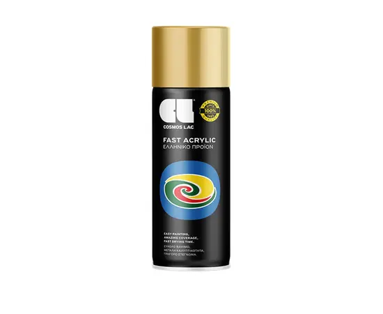 Lac-spray paint Cosmos Lac FAST ACRYLIC light gold 400 ml