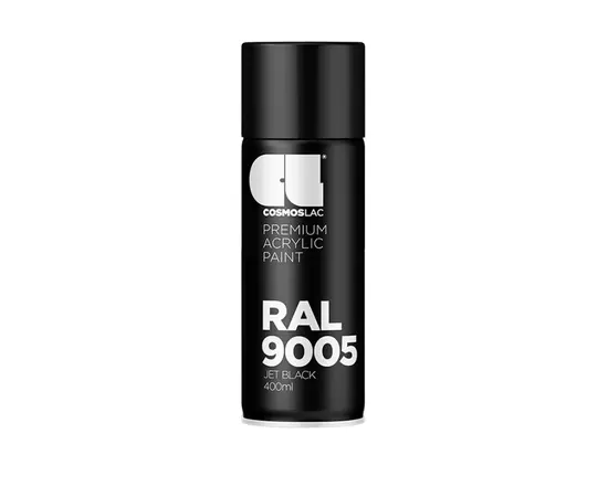 Lac-spray paint Cosmos Lac COSMOS RAL 9005 matte black 400 ml