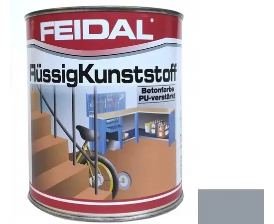 Paint Feidal Flussigkunststoff 750 ml silver-grey