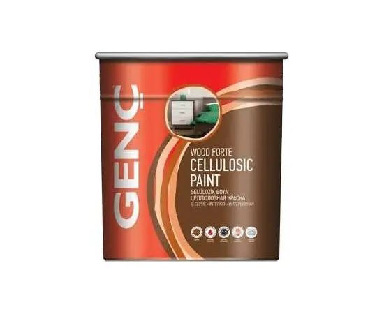Nitro paint Genc Wood Forte Cellulosic Paint glossy black 750 ml