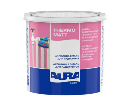 ემალი რადიატორის Eskaro Aura luxpro thermo თეთრი მქრქალი 450 მლ