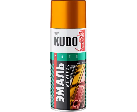 Enamel spray KUDO KU-1028 Gold 520ml