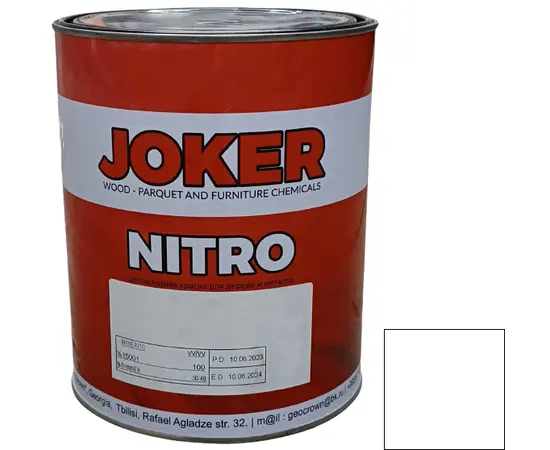 Nitrocellulose paint Joker white silky-matte 2.5 kg