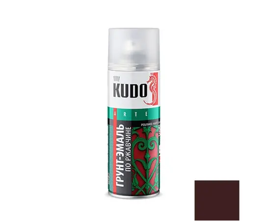 Enamel soil on rust KUDO KU-318017 brown 520ml