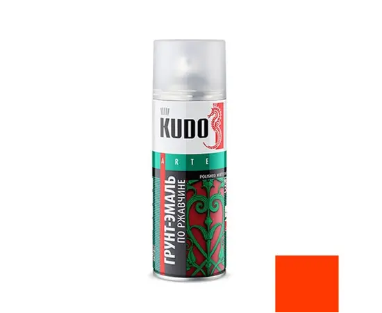Enamel soil on rust KUDO KU-313020 red 520ml