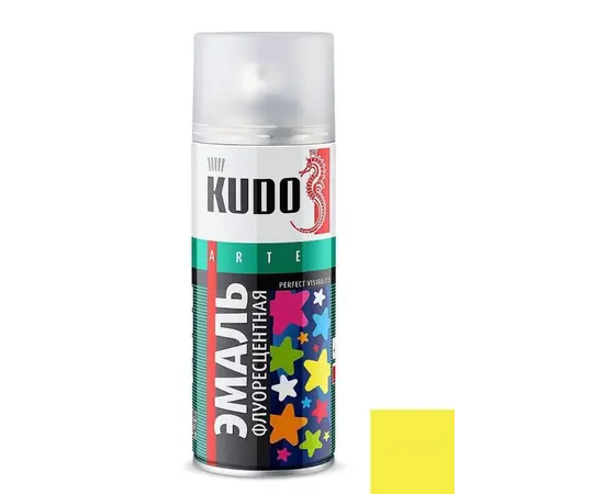 Fluorescent enamel Kudo KU-1204 520 ml lemon yellow