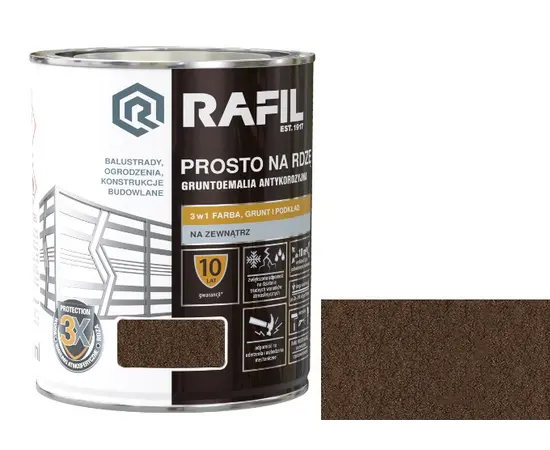 Enamel for rust Sniezka Rafil hammer brown 0.75 l