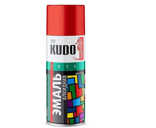 ემალი უნივერსალური Kudo KU-1001 Ral 9003 თეთრი პრიალა 520 მლ