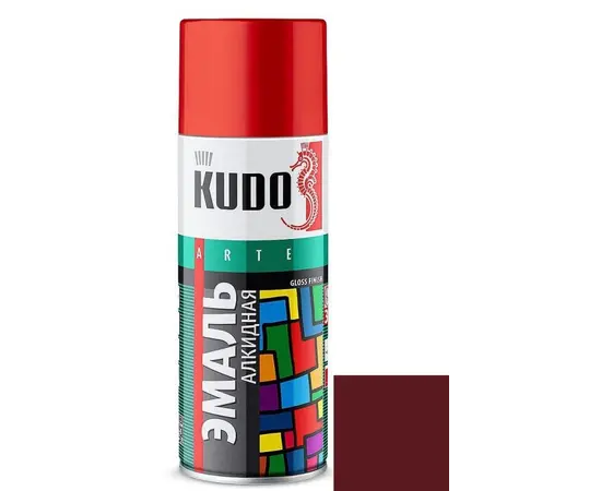 ემალი უნივერსალური Kudo KU-10045 Ral 3005 ბორდოსფერი 520 მლ