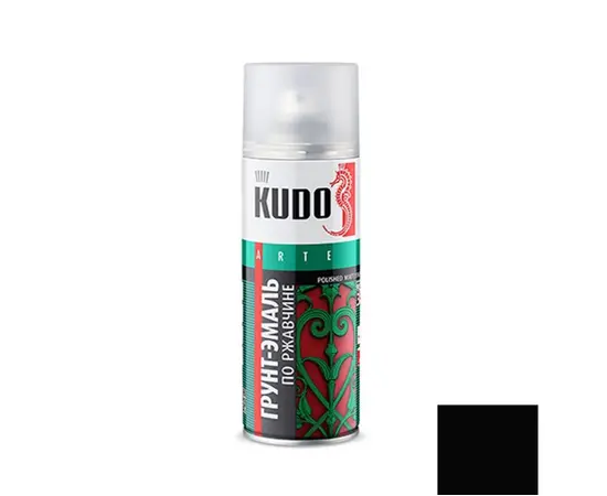 Enamel soil on rust KUDO KU-319005 black 520ml