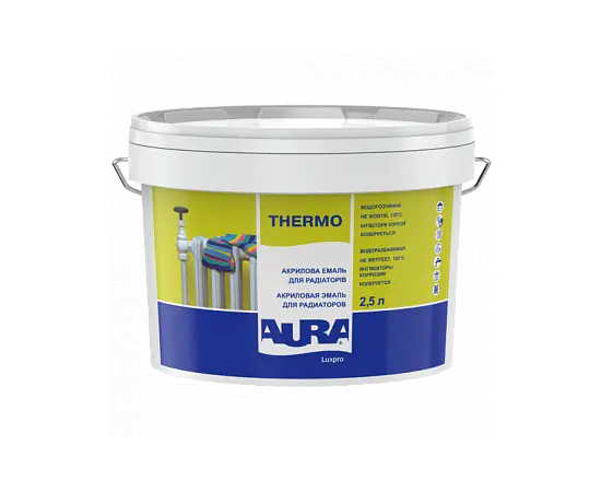 ემალი რადიატორის Eskaro Aura luxpro thermo თეთრი პრიალა 2,5 ლ