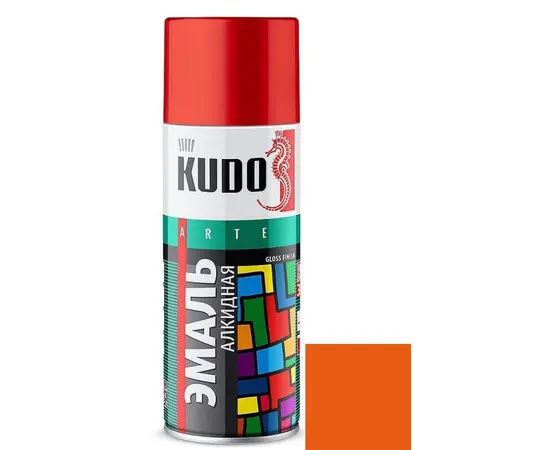 Enamel universal Kudo KU-1019 Ral 2004 orange 520 ml