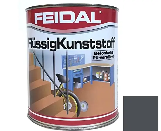 "Liquid plastic" for concrete floors Feidal anthracite 750 ml