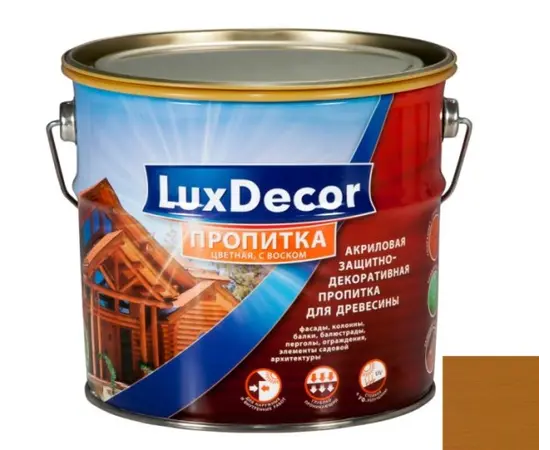 გამჟღენთი LuxDecor plius+ მუხა 1 ლ