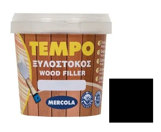 Шпаклевка для дерева Evochem Tempo Wood Filler 200 г черная
