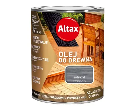 Coloured varnish for interior Altax anthracite 750 ml