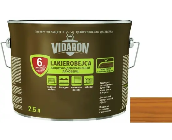 გასაჟღენთი ხის Vidaron Lakobeyc 2.5 ლ L04 კაკალი