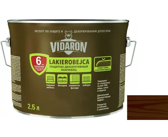 გასაჟღენთი ხის Vidaron Lakobeyc 2.5 ლ L09 ინდური პალისანდრი