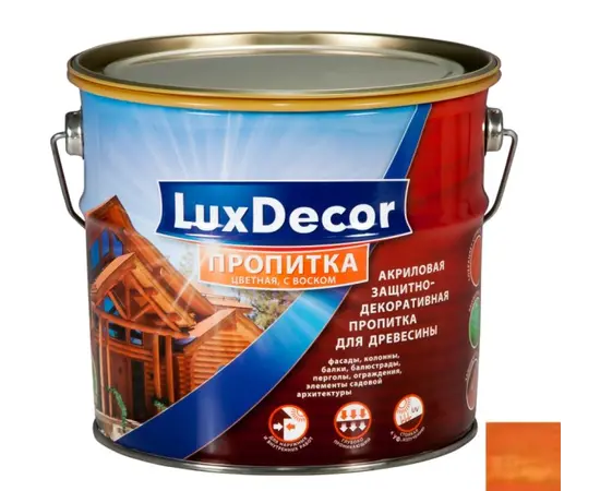გამჟღენთი LuxDecor plius+ წაბლი 1 ლ